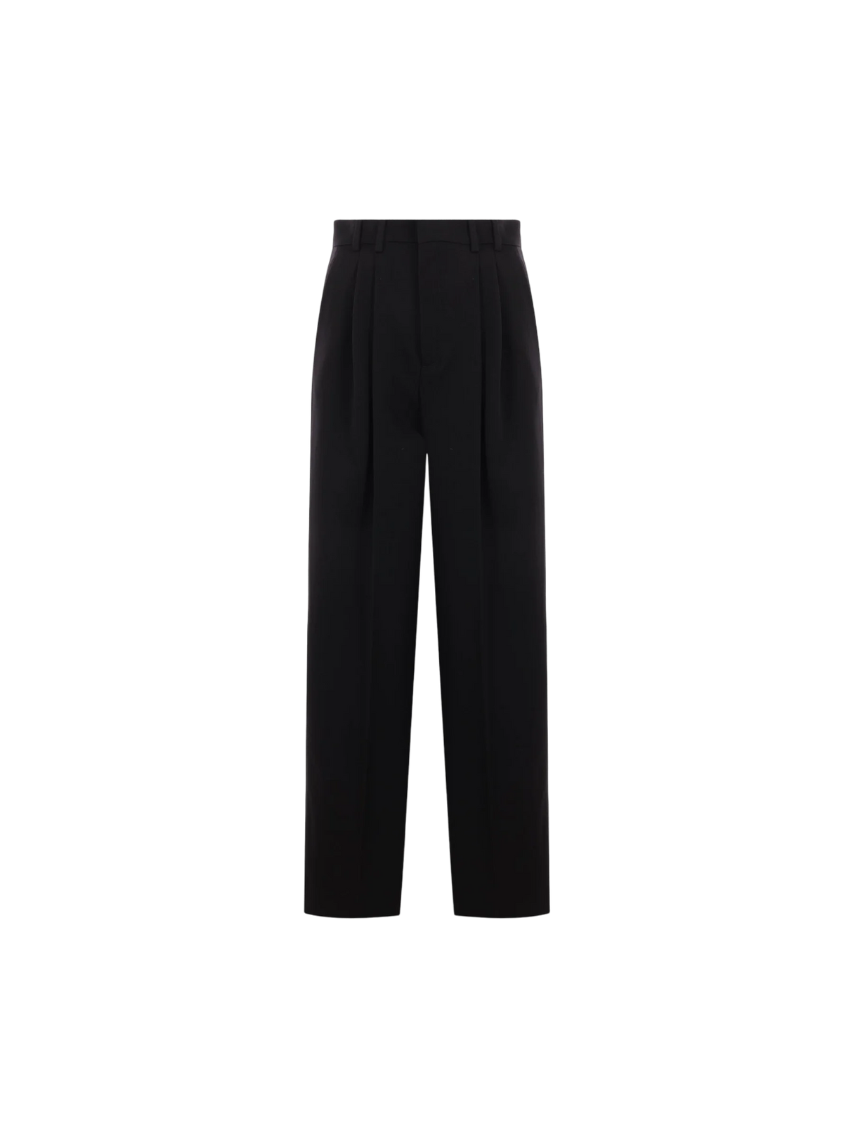 Wide-leg Grain De Poudre Trousers-SAINT LAURENT-JOHN JULIA