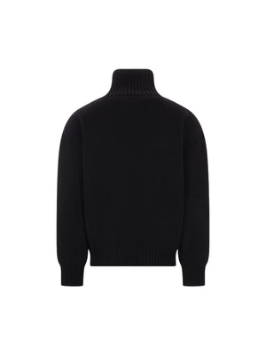 Wool Knit Padded Jacket-SAINT LAURENT-JOHN JULIA