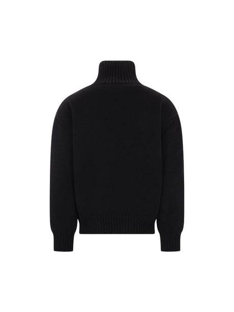 Wool Knit Padded Jacket-SAINT LAURENT-JOHN JULIA