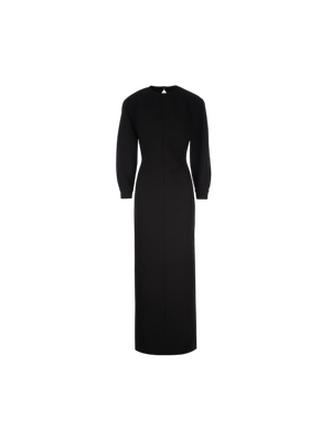 Wool Long Dress-SAINT LAURENT-JOHN JULIA