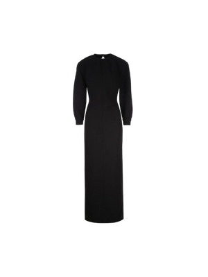 Wool Long Dress-SAINT LAURENT-JOHN JULIA