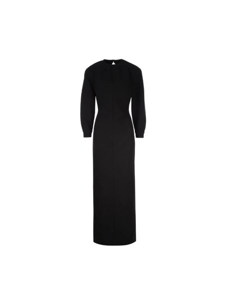 Wool Long Dress-SAINT LAURENT-JOHN JULIA