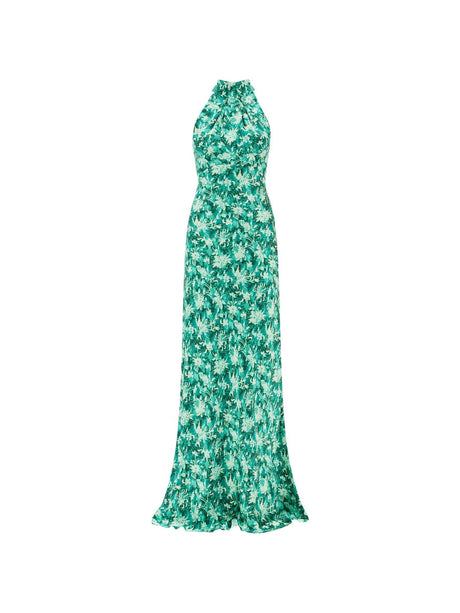 SALONI-Silk Satin Michelle Maxi Dress-JOHN JULIA