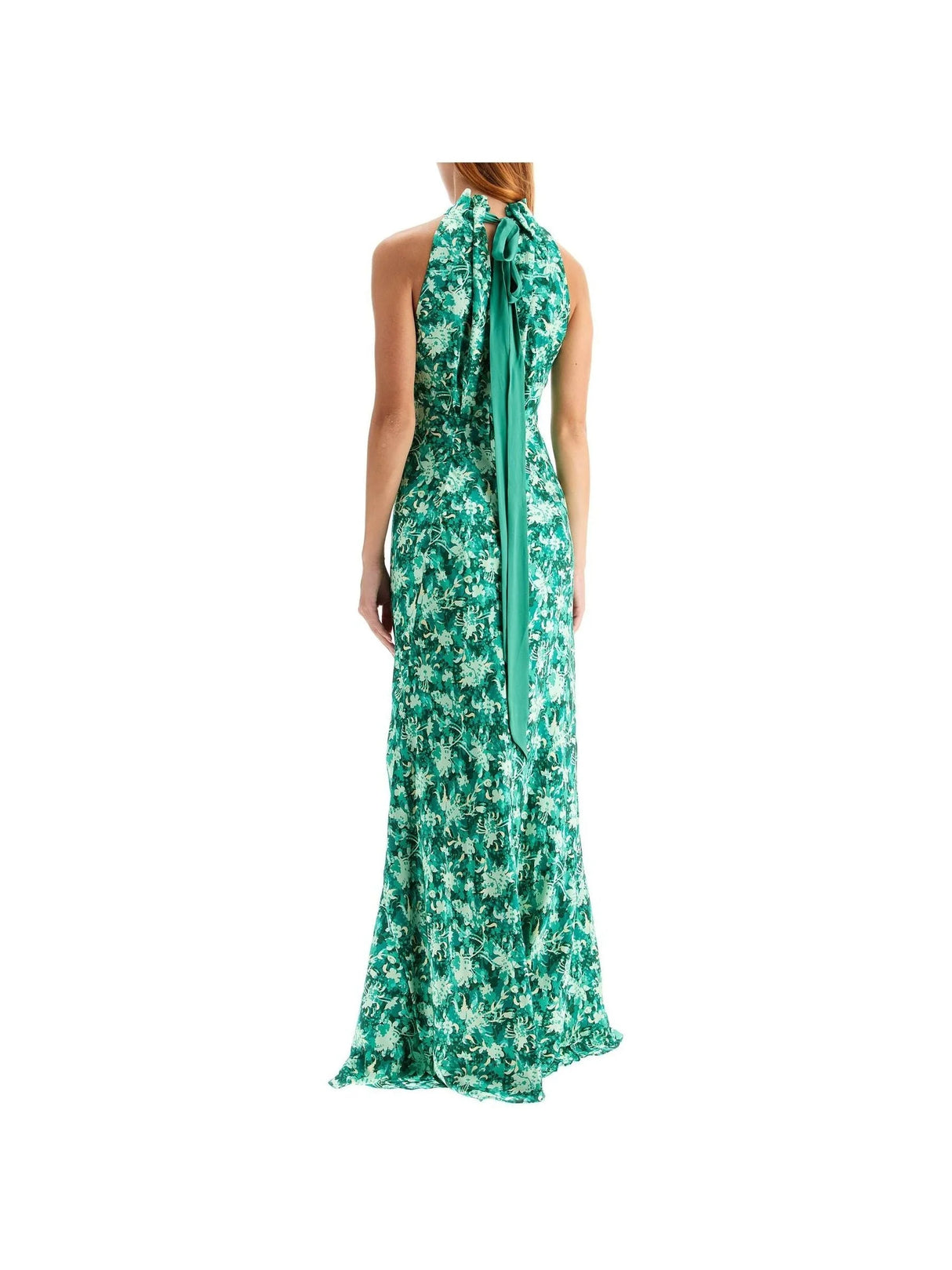 SALONI-Silk Satin Michelle Maxi Dress-JOHN JULIA