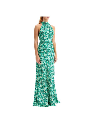 SALONI-Silk Satin Michelle Maxi Dress-JOHN JULIA