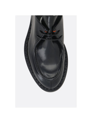 Brushed Leather Lace-up Shoes-SANTONI-JOHN JULIA