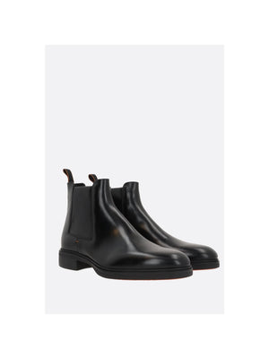 Easy Chelsea Boots In Polished Leather-SANTONI-JOHN JULIA