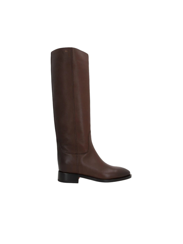 SANTONI-Shiny Leather Favours Boots-JOHN JULIA