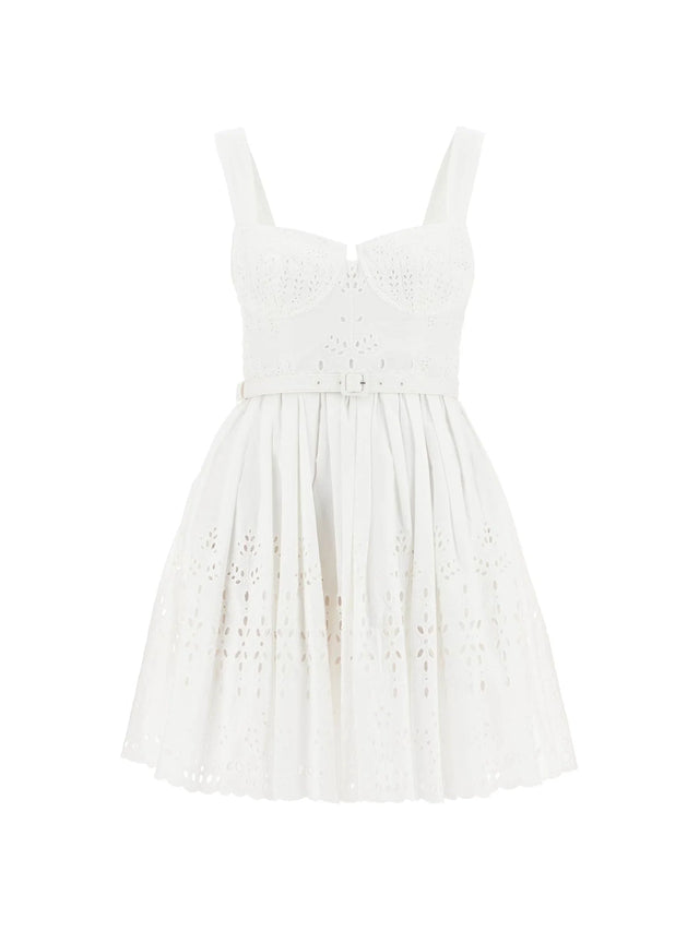 Cotton Lace Mini Dress - 2 - Women > Clothing > Dresses > Mini