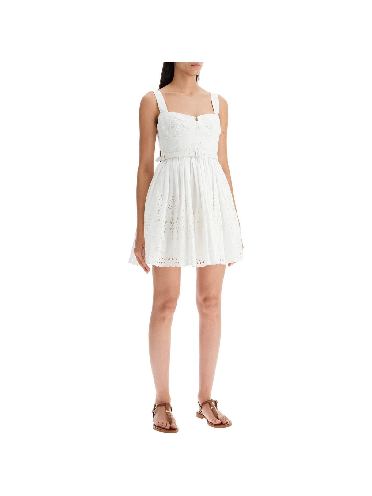 Cotton Lace Mini Dress - Women > Clothing > Dresses > Mini