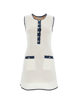 Crochet Sleeveless Mini Dress - XXXS - Women > Clothing > Dresses > Mini