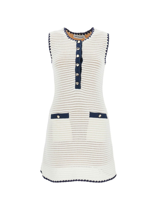 Crochet Sleeveless Mini Dress - XXXS - Women > Clothing > Dresses > Mini