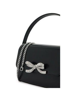 Crystal Bow Leather Micro Bag.