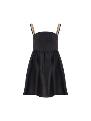 Crystal-Embellished Taffeta Minidress-SELF-PORTRAIT-JOHN JULIA