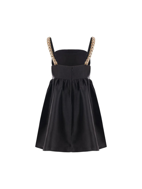 Crystal-Embellished Taffeta Minidress-SELF-PORTRAIT-JOHN JULIA