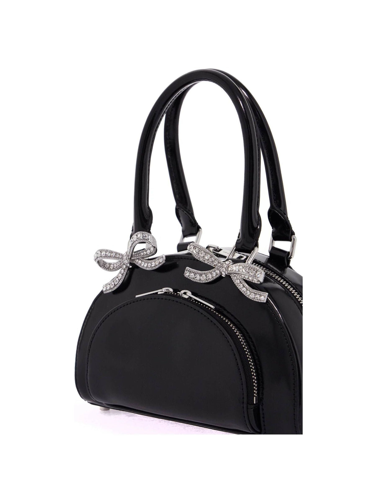 Curved Mini Handbag With Handle