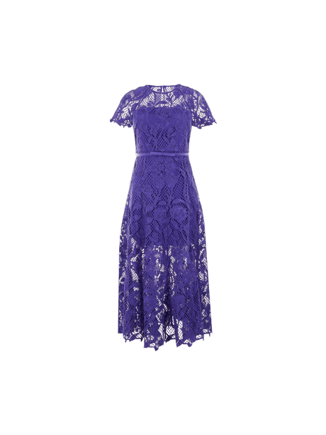 Floral Lace Midi Dress-SELF-PORTRAIT-JOHN JULIA