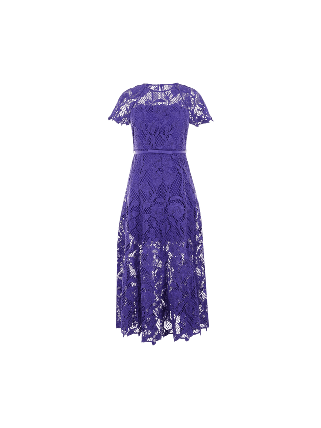 Floral Lace Midi Dress-SELF-PORTRAIT-JOHN JULIA