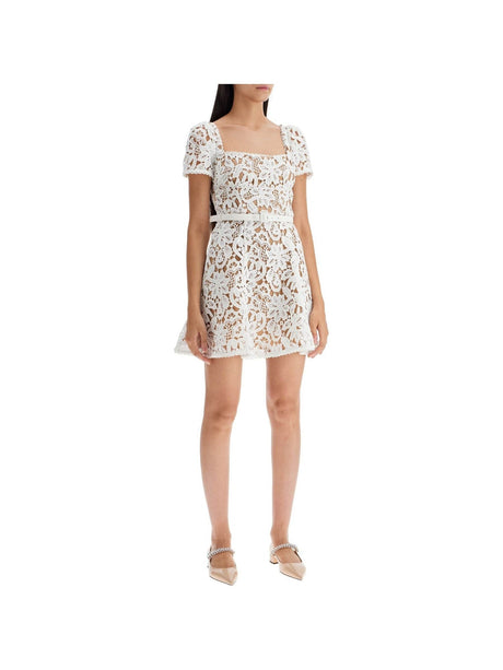 Floral Lace Mini Dress