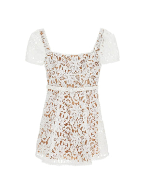 Floral Lace Mini Dress - 2 - Women > Clothing > Dresses > Mini