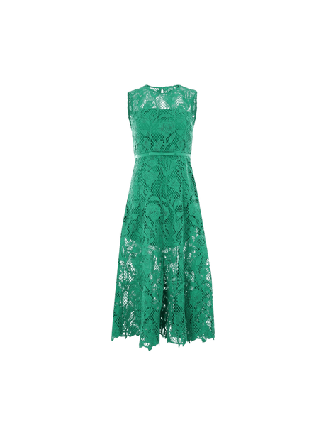 Floral Lace Sleeveless Dress-SELF-PORTRAIT-JOHN JULIA