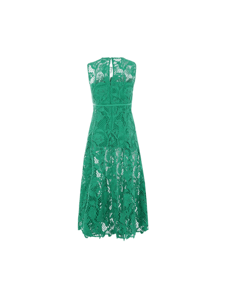 Floral Lace Sleeveless Dress-SELF-PORTRAIT-JOHN JULIA