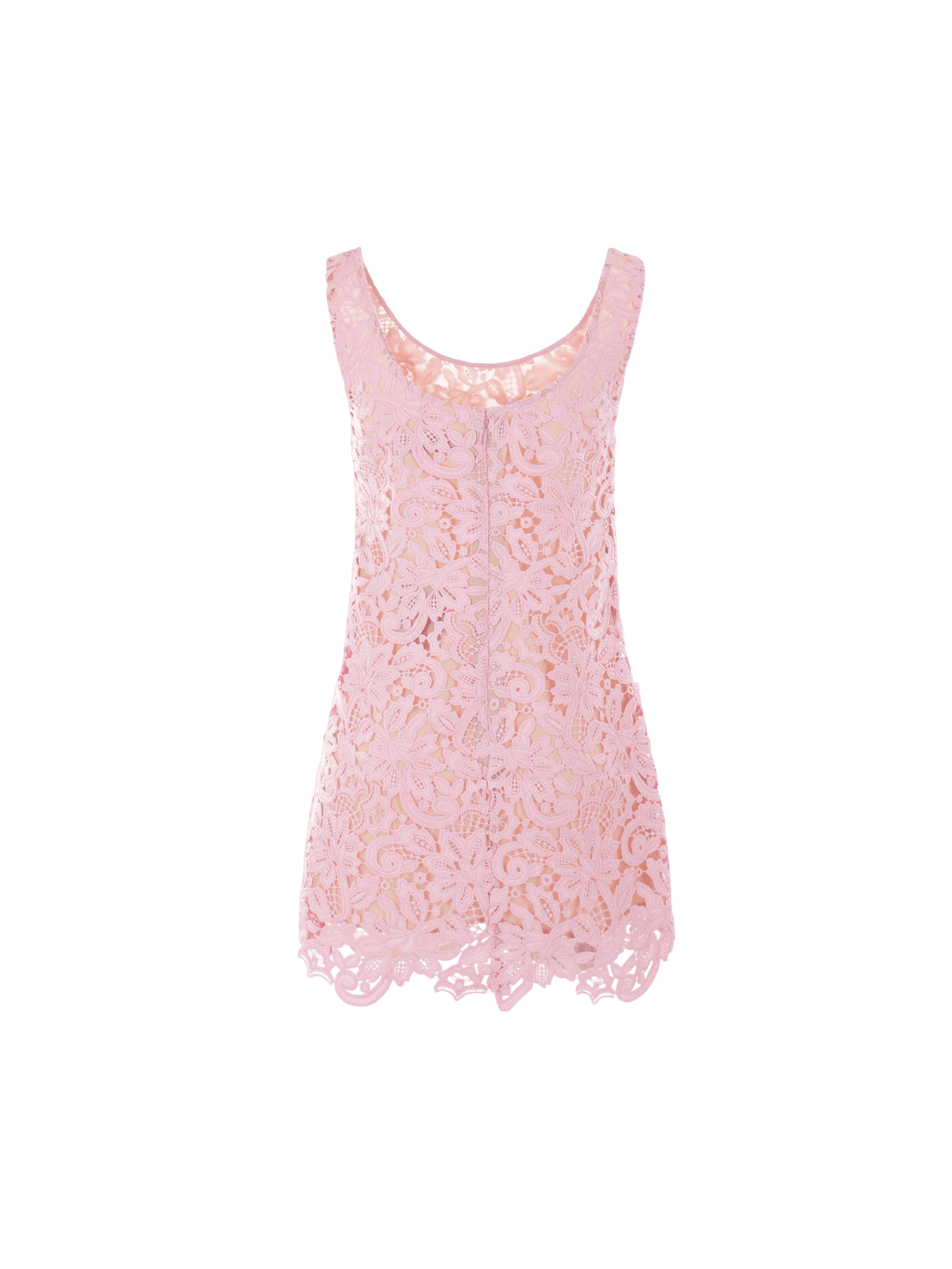 SELF-PORTRAIT-Floral Lace Sleeveless Minidress-JOHN JULIA