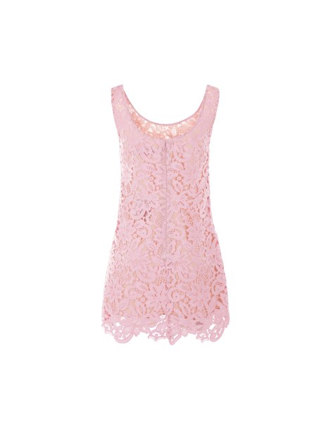 SELF-PORTRAIT-Floral Lace Sleeveless Minidress-JOHN JULIA