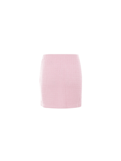 Jewel Button Knit Miniskirt-SELF-PORTRAIT-JOHN JULIA