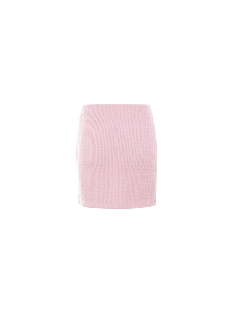 Jewel Button Knit Miniskirt-SELF-PORTRAIT-JOHN JULIA