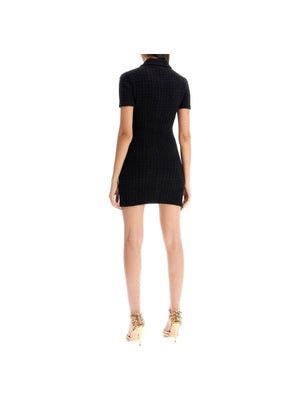 Jewel Buttoned Bouclé Knit Mini Dress - Women > Clothing > Dresses > Mini