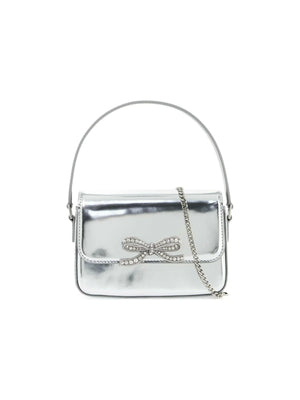 Metallic Leather Micro Bag.