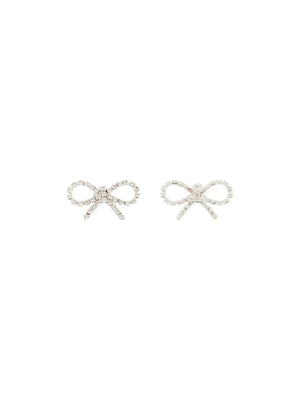 Mini Bow Crystal Earrings