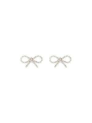 Mini Bow Crystal Earrings