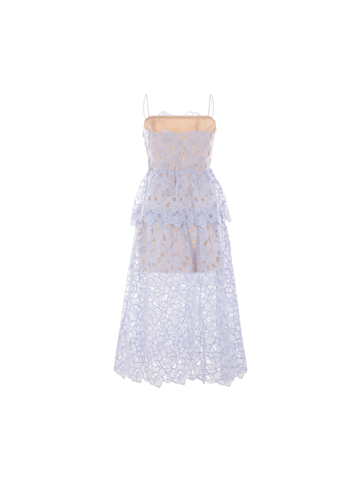 Organza Lace Midi Dress-SELF-PORTRAIT-JOHN JULIA