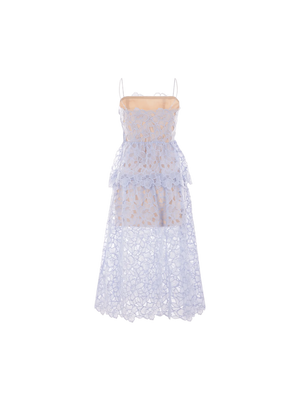 Organza Lace Midi Dress-Self-Portrait-JOHN JULIA