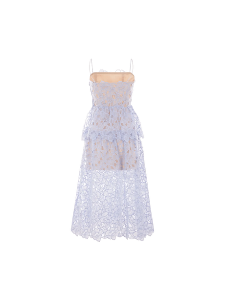 Organza Lace Midi Dress-Self-Portrait-JOHN JULIA