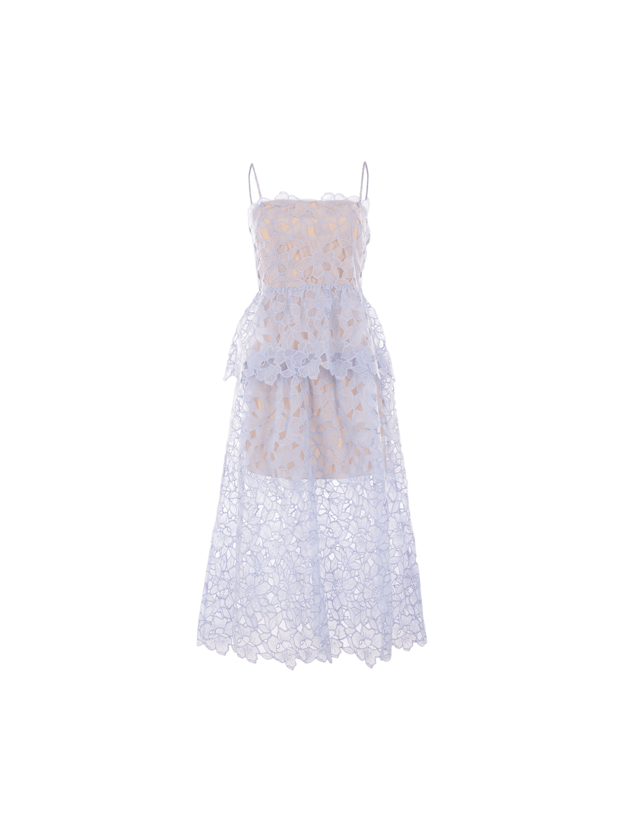 Organza Lace Midi Dress-SELF-PORTRAIT-JOHN JULIA