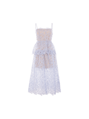 Organza Lace Midi Dress-SELF-PORTRAIT-JOHN JULIA