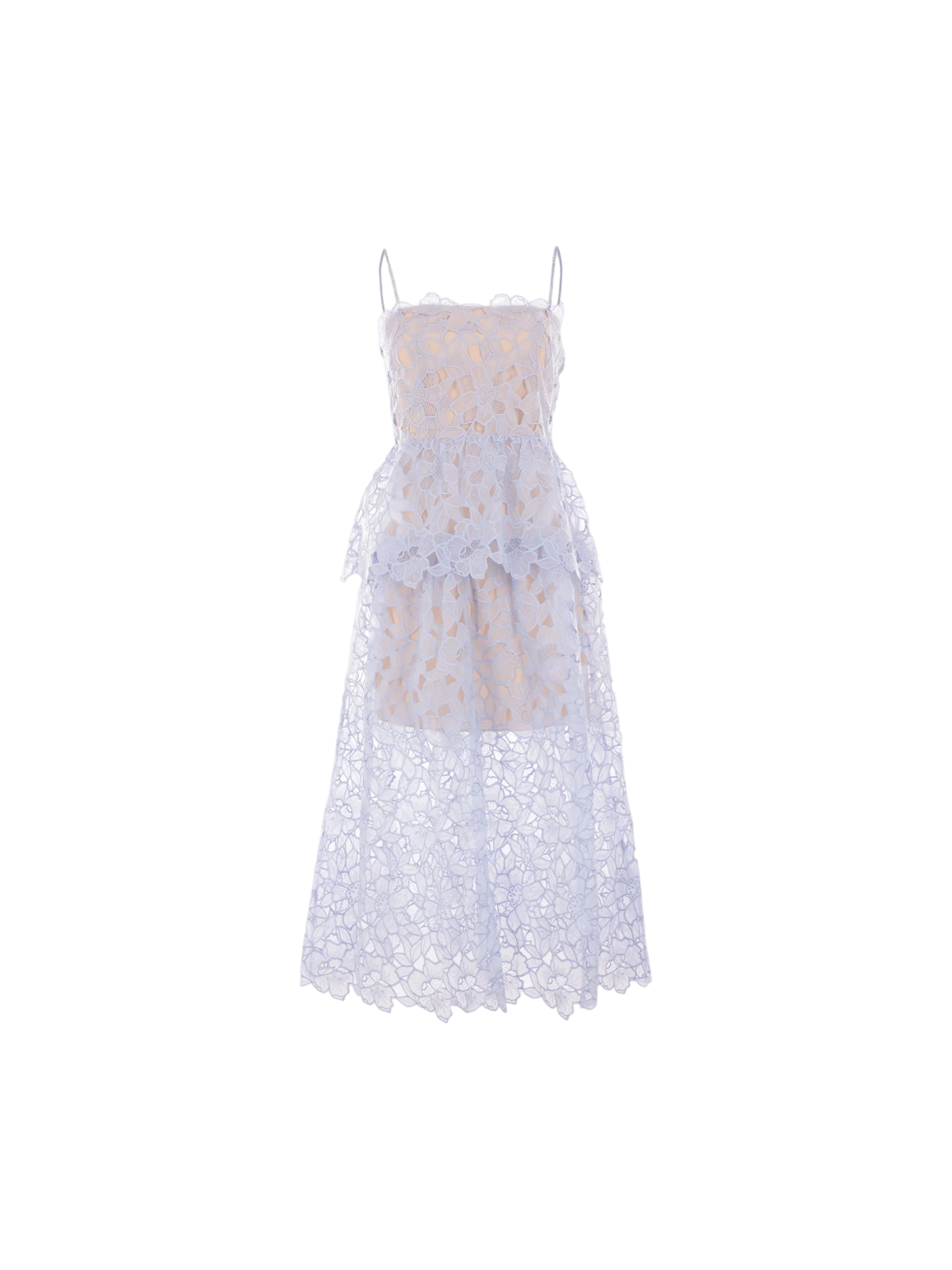 Organza Lace Midi Dress-Self-Portrait-JOHN JULIA