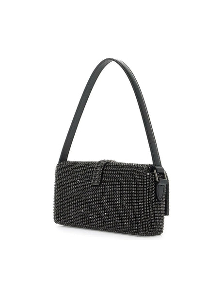 Rhinestone Chainmail Baguette Bag.