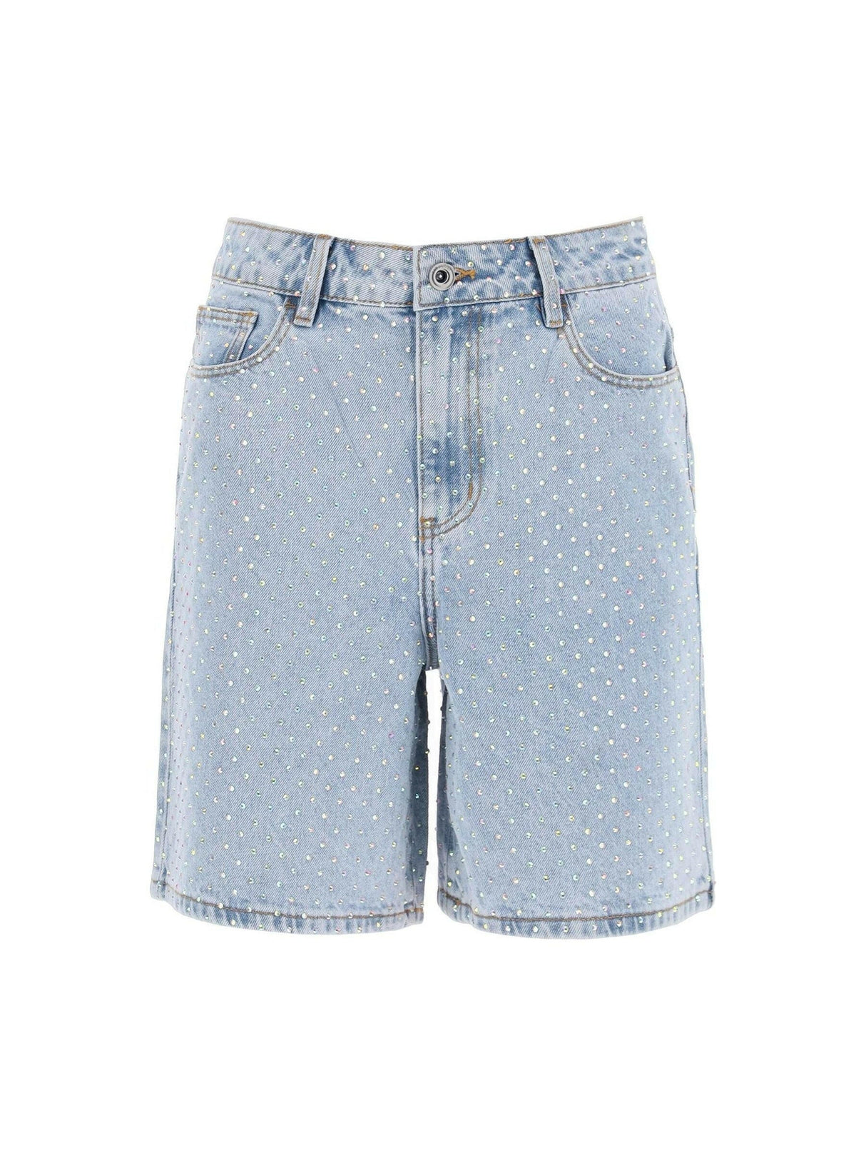 Rhinestone Denim Shorts.