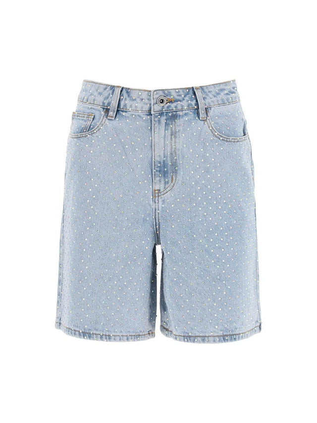 Rhinestone Denim Shorts.