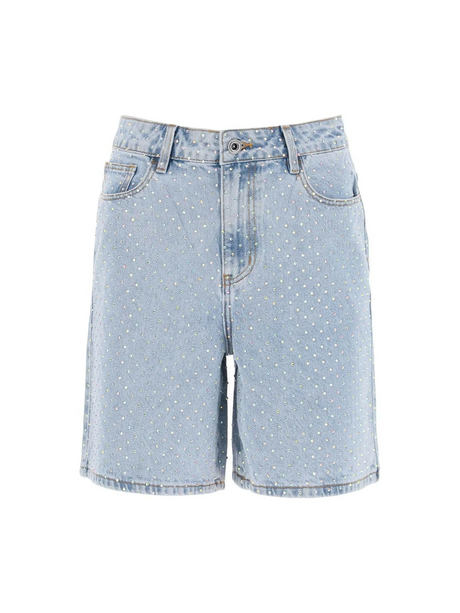 Rhinestone Denim Shorts.