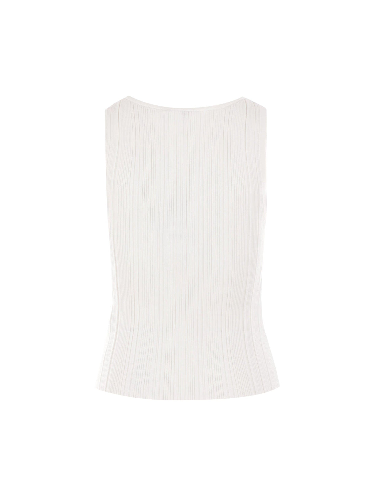 Ribbed Knit Sleeveless Top-SELF-PORTRAIT-JOHN JULIA