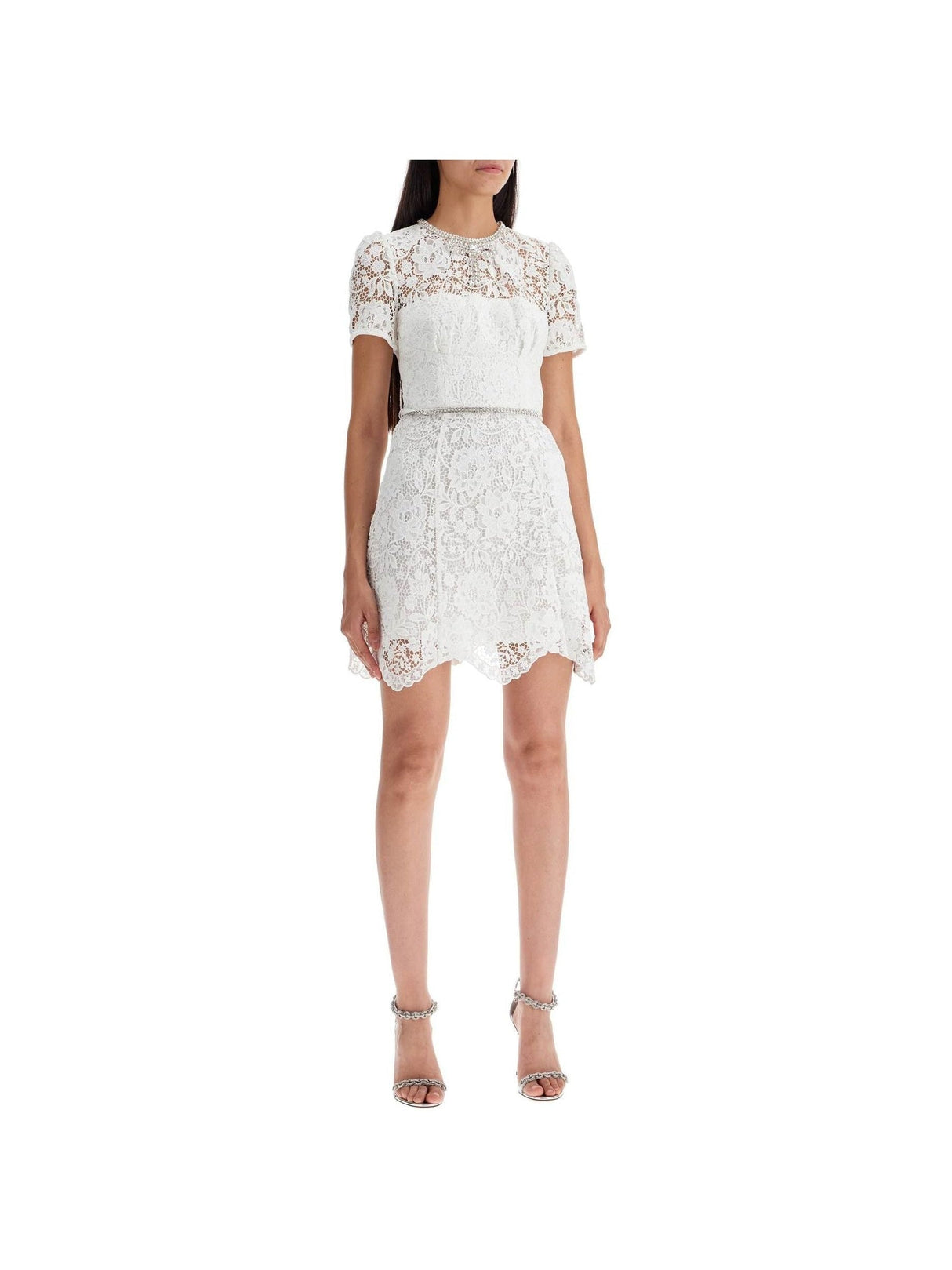 Short Floral Lace Dress - Women > Clothing > Dresses > Mini