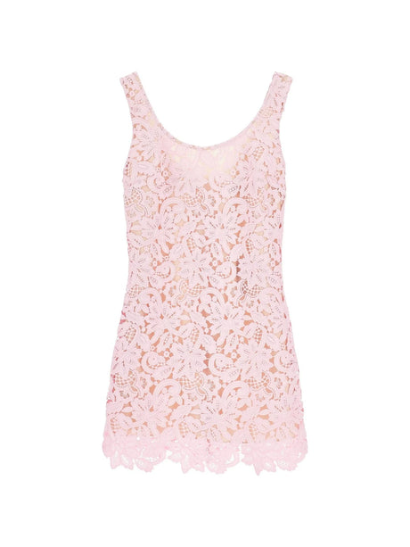 Sleeveless Floral Lace Mini Dress - 2 - Women > Clothing > Dresses > Mini