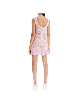 Sleeveless Floral Lace Mini Dress - Women > Clothing > Dresses > Mini