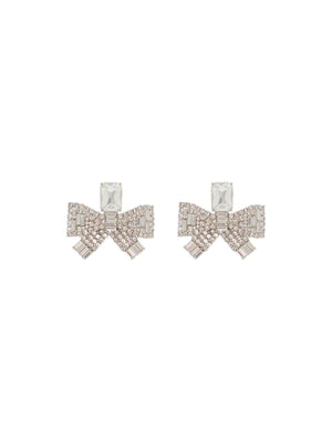 Small Crystal Bow Earrings