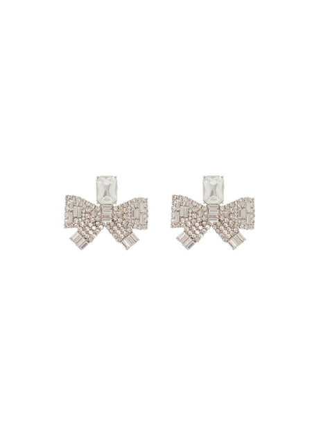 Small Crystal Bow Earrings